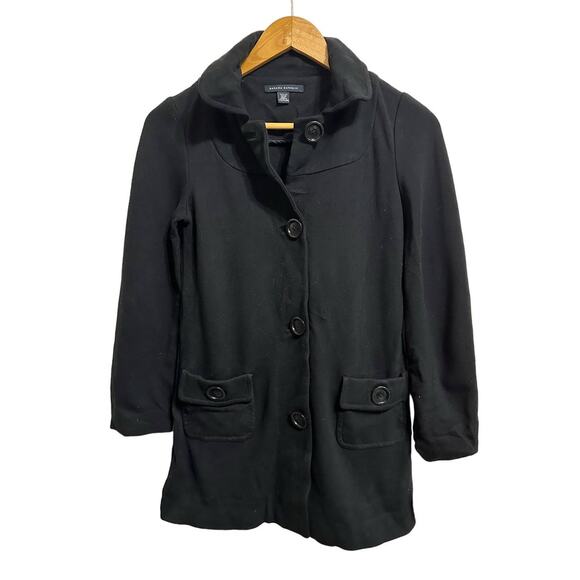 Banana Republic‎ women's black coat size 00P - Picture 1 of 5